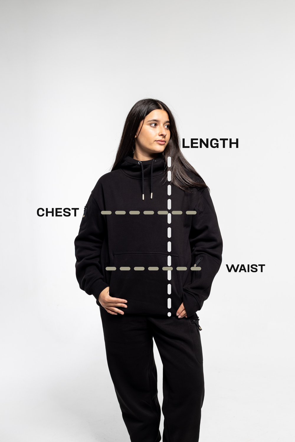 Where to measure, on your body or the garment.